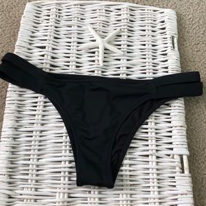 Black Extra Cheeky Bikini Bottoms
